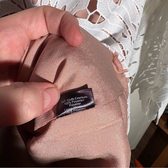 Dress The Population White Nude Bell Sleeve Dress - Picture 7 of 9